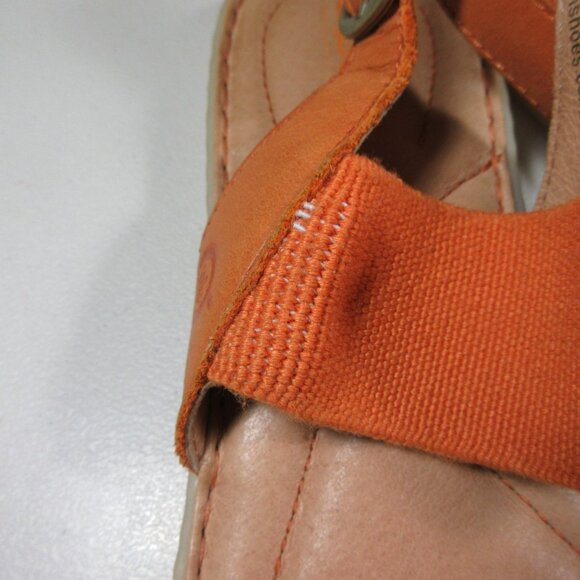 Born womens orange Tusayan flat slingback sandals 8 M - Picture 6 of 8